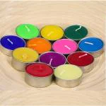 Tea Light Candles - Pack of 500 Unscented Multicolour Candles, Long Burning Hours Tealight Candles