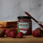 Vistevia Sugar Free Strawberry Jam, Diabetic and Keto Friendly, Made with whole Strawberries, Delicious to taste