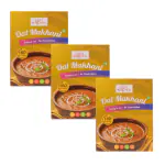 Easy Kitchen Ready to Eat Dal Makhani, 300gm I Instant Cooked Dal Makhani Mix Combo I No Preservatives & 100% Vegetarian I No Artificial Colors or Flavorings ( Pack of 3, 900G)