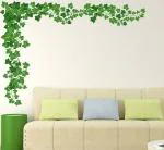 LANSTICK Green Ariel Root Self Adhesive Wall Sticker