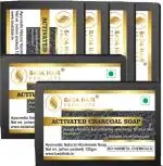 Badahair Handmade Activated Charcoal Soap Combo, 125 G (Pack Of 6)