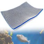 Qpets 30 * 40cm Aquarium Filter High Density 8 Layer Filter Cotton Reusable Aquarium Filter Pad,Fish Tank Aquarium Tank Sponge Filter Cuttable Aquarium Filter s for Medium Fish Tank