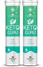 Healthy Nutrition -Just for the Health of it Keto Guru Tablet Ayurvedic and Gluten Free for Weight Management - 20 Tablet (pack of 2)