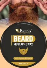 KURAIY 100% BEARD & MOUSTACHE WAX - MAXIMUM HOLD Hair Wax (100 g)
