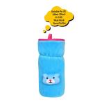 The Little Lookers Bottle Cover for Philips Avent/Wide Neck Feeders Soft Plush Stretchable Baby Feeding Bottle Cover with Easy to Hold Strap (Blue, Wide Neck 240-330ml/8-11OZ)