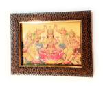 Framtastic Lakshmi Ganesh Saraswati Photo Frame with Plexi Glass