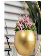 AMAZING ANTIQUE Storage rack Metal plant stand Hanging flowerpot holder | Flowers pots stand Moon-shaped |Home Table Decorative piece I Pack Of-2