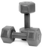 Protoner Pair of 2 kg Each PVC Dumbbells Set Hex