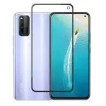 Hobbytronics Vivo Iqoo 3 Black Glass Scratch Resistant, Anti Fingerprint with Bubble Proof Screen Protector (18 x 10 x 2 cm)