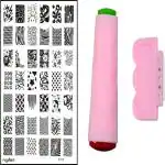 Royalkart Nail art stamping kit XY12 with Double sided Nail art dotting tool