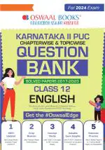 Oswaal Karnataka 2nd PUC Question Bank Class 12 English, Chapterwise & Topicwise Previous Solved Papers (2017-2023) for Board Exams 2024_oswaal books