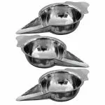 PGD Stainless Steel Baby Feeder Spoon, Flat Bottom Design (Pack of 3) - 20 ml