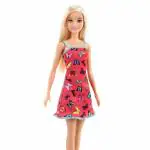 Sharva Enterprise Butterfly and Barbie Logo Print Red Dress & Strappy Heels, Great Gift for Ages 3 Years Old & Up