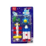 Festiko Space Astronauts Theme Eraser Set Of 4 Pcs For Kids With Adorable Tools & Vehicles Characters, stationery Gift for Kids