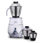 Impex Panther 800 Watt Mixer Grinder with 3 Jars Stainless Steel blades, 5 Year Warranty (White)