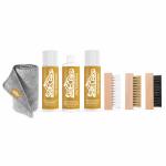 Herbal Home Shoe Care Natural Solution Spray Cleaner 100ml And Polish With Moisurizer Cream 100ml And Deodrizer With Disinfectant Spray 100ml,Soft Brush,Hard Brush,Medium Brush,Microfiber cloth,Shoe Cleaner Kit For Sneaker,Sports Shoe Cleaner Foam Spray