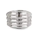 Eleven Rings 4 Plates Stainless Steel Heavy Quality Idli Stand/Idli Maker Makes 16 Large Size Idlis At Once.