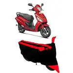 Bull Rider Black and Red UV Protection Two Wheeler Bike Cover For Hero Maestro Edge 125