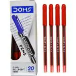 Doms DF Pen Red Pack of 80