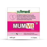 Puremedi Mumvit Duo Mineral, Calcium and Vitamin Mother's Tablets 1x14 Strips