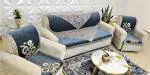 MHF TOHFA FLORAL SOFA COVER SET OF 6(3+2),FOR 5 SEATER , GREY