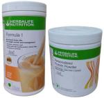 Herbalife Nutrition Formula 1 Nutritional Shake Mix-Orange And Protein Plant-Based Protein (Set Of 2)