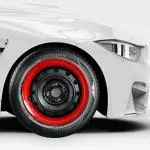 PRIGAN Red 13 Inch Ring Style Wheel Cover (Available in 12, 13, 14, 15, 16 Inch) Wheel Cap Universal Model (Set of 4 Pcs) (Trim Red)