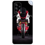 GADGETSWRAP Printed Vinyl Skin Sticker for Samsung Galaxy A53 (5G) - MotorBike Front Dark
