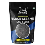 True Elements Raw Black Sesame Seeds 250gm - Til Seeds for Eating | Organic | Black Gingelly Seeds