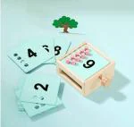 SmartBee Toys Wooden Number peg Counter for Kids, Boys and Girls, Children.