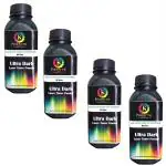 Print Star Black MonoToner Powder Bottle with Universal Compatibility for Samsung Cartridge Printers Universal Compatible with All Samsung Printers - 80gms (Pack of 4)