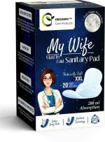 Organim Care Products My wife Maxi Tri Fold Sanitary Pad (Pack of 20)
