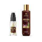 Khadi Organique Hair Serum & Onion Tea Tree Hair Shampoo for Hair Growth & Dandruff Hair | Khadi Serum | Khadi Shampoo for Men & Women | Pack of 2