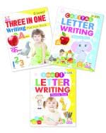 Writing Practice Books: Three In One Writing, Capital Letter Writing, Small Letter Writing [Little Masters]