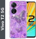 Fashionury Back Cover for Vivo T2 5G (Multicolor, Grip Case, Silicon, Pack of: 1)