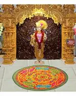 Status Contract Multicolor Nylon Round Floor Carpet Mats Rug For Living Room, Dining Room, Kitchen And Hall - 30 x 30 inches Or 78 x 78cm