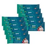 ELDURO Castor & AloeVera Bed Bath Adult Wipes For Body Sponging And Cleansing Pack of10