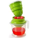 LAKHESHWAR Orange Juicer Machine Hand Food Grade Plastic orange juice maker (MINI JUICER + LEMON SQUEEZER (Any color), Plastic material)