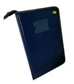 Shining Zon PU Leather Multipurpose Professional File Folders for Certificates,Documents Holder,Document Bag, Portfolio, Executive File Legal Size Documents Holder with 20 Leafs (Black) (Pack OF 1)