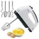 JIRVA Scarlett Electric Egg Beater Scarlet Hand Mixer for Cake Making with Stainless Steel Hooks,Egg Beater with Rods for Eggs Beating Dough Kneading Cake (pack of 1)