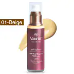 VauriiC Effortless Elegance CC Cream for Women, The Skin Corrector, Natural SPF, Paraben Free, Sulfate Free, 100% Vegan, Alcohol Free, CC Cream for Face Makeup, Cruelty free 50gm