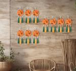 DIPTI HANDICRAFT Latkan Handmade Work Hanging Tassels Bridal Lehenga Traditional for Wedding Designer Latkan/Tassels for Dresses/Decorations Lehenga Items Fancy Garland Door Hanging/Toran for Pooja Room Temple Hangings for Decoration ( 10 Pcs)