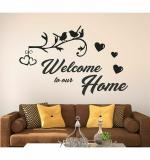 WOLPEP Multicolor Vinyl Welcome to Our Home Wall Sticker