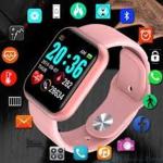 DWISAPTTI T500 Smart Watch Pink bluetooth Calling Support for Men Women boy Girl Adult and Fitness Tracker, Heart Oxygen Monitor Smartwatch