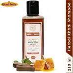 Herbal Khadi Sandalwood Honey Natural Herbal Shampoo For Sensitive Scalp Anti Fungal Hair Growth Booster Hair Fall Control 210 ml (Pack of 1)
