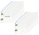 Shining Zon A4/ Full scap/ Legal Size Transparent Report File Folder with Plastic Clip for Certificates Office Documents Reports Page Holder Presentation (Pack of 80, White)