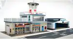 The CityBuilder Cardboard Do it Yourself Airport Model Making Kit