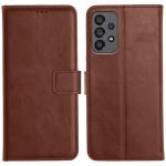 Genron Samsung A73 5G Flip Back Cover, Full Body Protection Wallet Style Magnetic Closure Leather Flip Cover Case for Samsung Galaxy A73 5G (Brown)