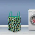 PrettyKrafts Laundry Basket for Clothes, Toy Storage Box with Lid, 35 LTR, Set of 1