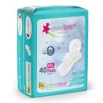 everteen XXL Neem-Safflower Dry Sanitary Napkin Pads for Women - 1 Pack (40 Pads, 320mm)